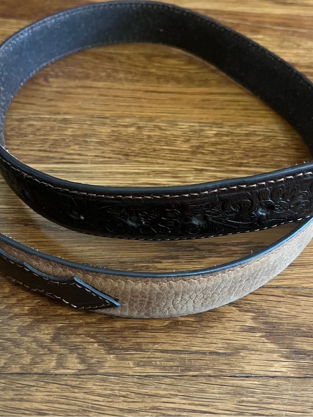 Ariat leather belt 30 cowhide western rodeo brown classic